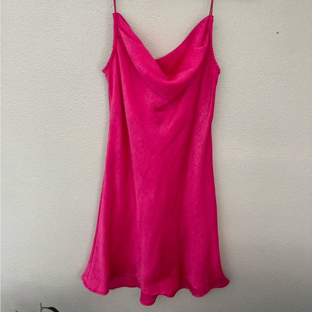 WHITE FOX PINK MINI DRESS SILKY